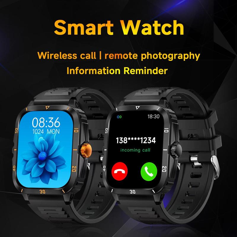 SIMSONLAB Multifunctional Smart Watch, Fashionable Digital Watch with Multiple Sports Modes, Sports Tracker with Wireless Calls and Music