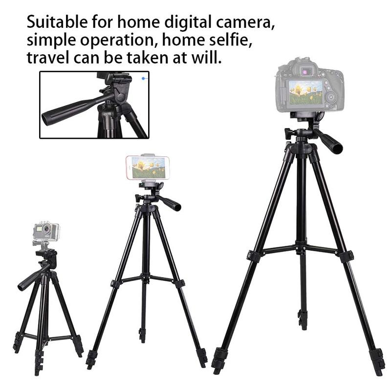 Portable Tripod Stand with Storage Bag, 1 Box Music Festival Adjustable Photography Floor Stand for Phone Holder, Projector, Fill Light & Telescope