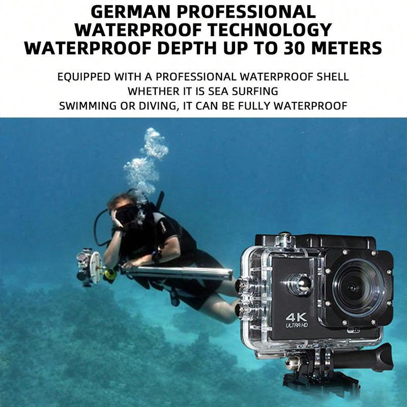 Summer 4K Ultra Wide Angle Camera, Waterproof HD Underwater Camera With Display Screen, Digital Camera, Portable Compact Action Camera For Outdoor, Action Cameras Photography, 4K Camera for Vlogging