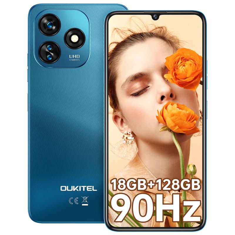 OUKITEL C51 unlock mobile phone.  16GB+128GB Smartphone，  6.8