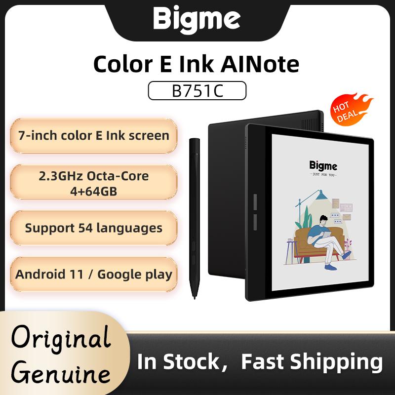 Bigme B751C Color Ebook Reader 7 Inch E-Ink Paper Tablet for Notes Taking, Reading and Writing (Case and Stylus Included) Smartphone Device