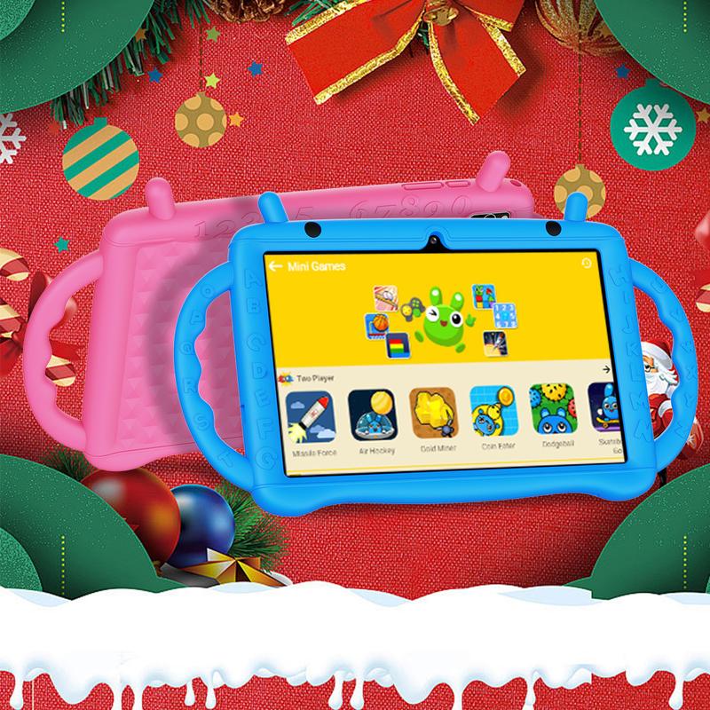 7-inch Kids Tablet with Bluetooth, WiFi, GMS, Parental Controls, Dual Cameras, Shockproof Case, Education, Games Cellphone Smartphone