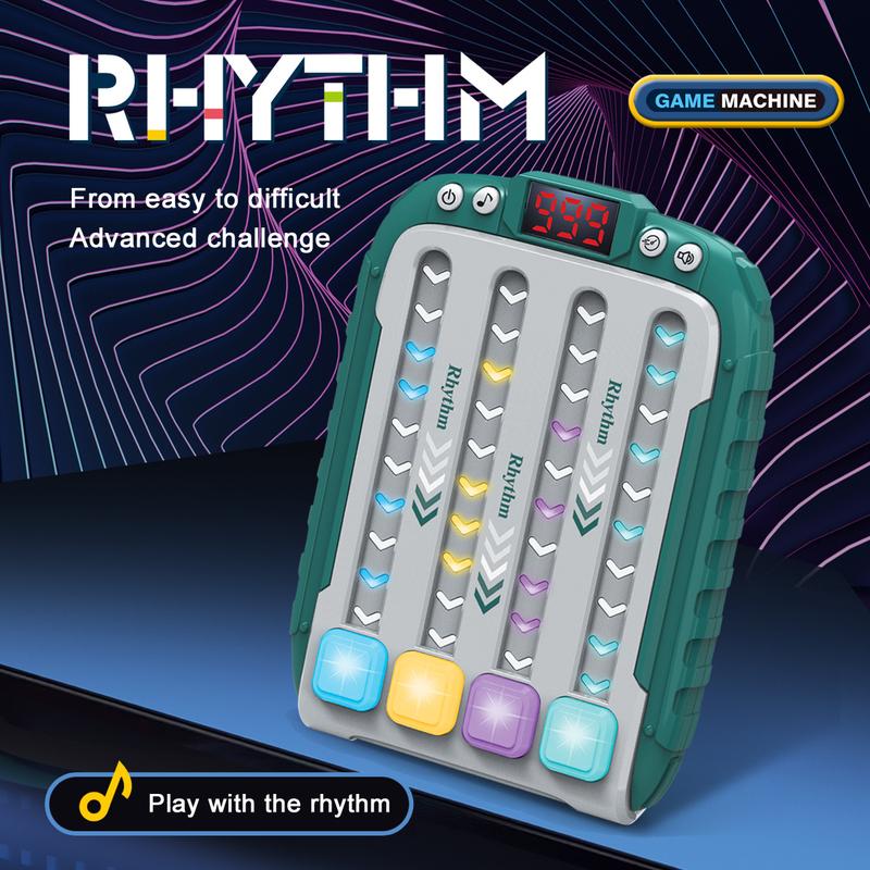 Rhythm game machine, quickly promote popular game handheld puzzle game console, with music and lighting, restless toys, irritable game toys