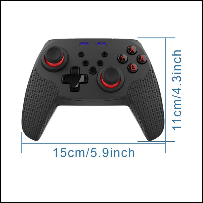 Switch Pro Controller, Gamepad for Switch Switch Lite Switch OLED, Wireless Wired Switch Controller Connection For PC Android IOS Smartphone, Game Accessories For Switch Console Support Turbo,Dual Vibration,Ergonomic Non-Slip,One Key Wake Up