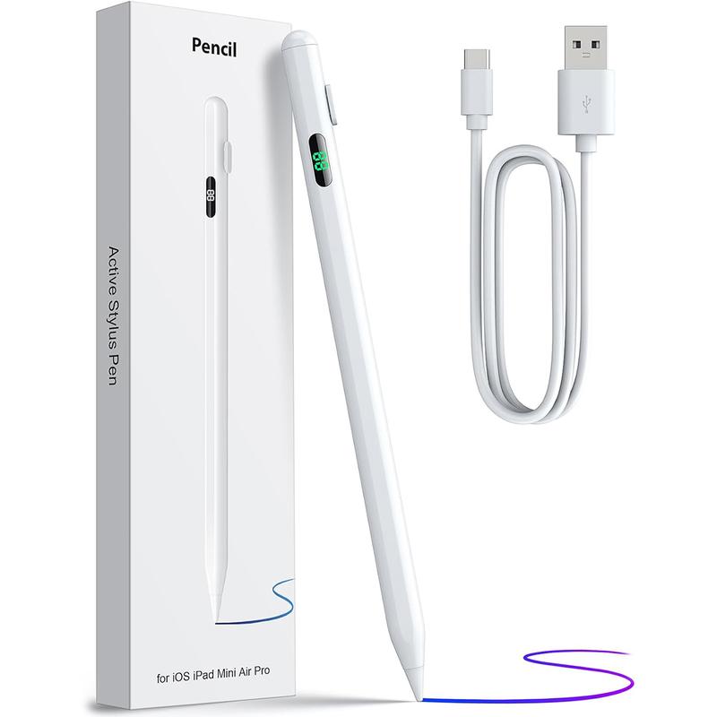 Stylus Pen for iPad Fast Charge with Palm Rejection Tilt Sensitivity Active Touch Screen Pencil Compatible with iPad 6 7 8 9 10th Generation,iPad Pro 12.9