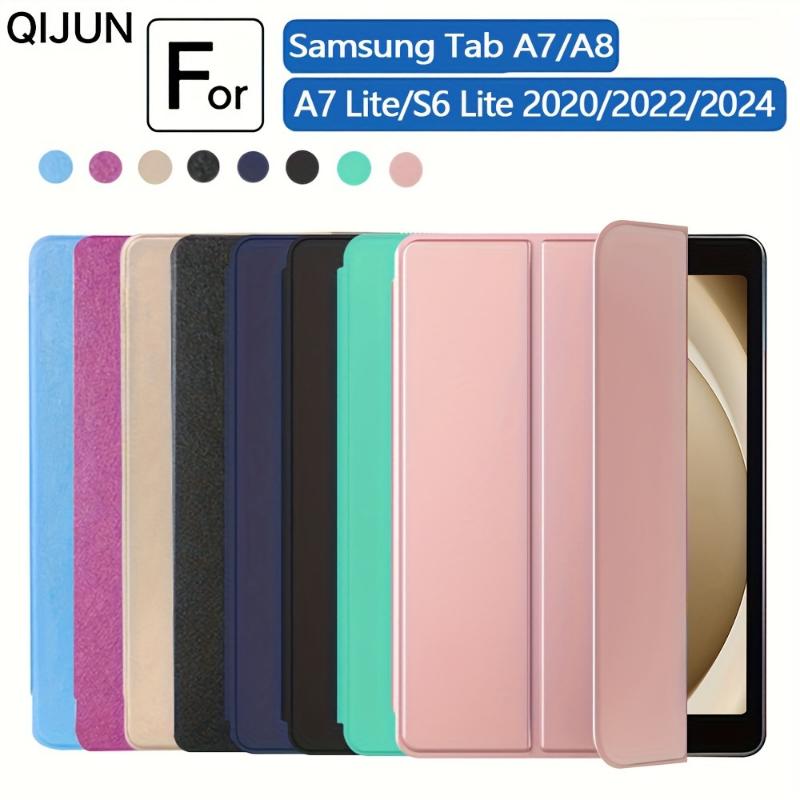 Case for 2021 Samsung Galaxy Tab A8 X205 X200 PU Tablet Cover Smart Leather Funda wake up from sleep Stand For Tab A7 Lite T220 A7 10.4 T500 S6 Lite P610 P615 P613 P619