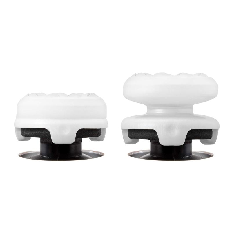 Thumbsticks Galaxy White for Playstation 4 (PS4) and Playstation 5 (PS5),FPS Freek Inferno for Xbox One and Xbox Series X Controller,Performance Thumbsticks | 1 High-Rise, 1 Mid-Rise | White