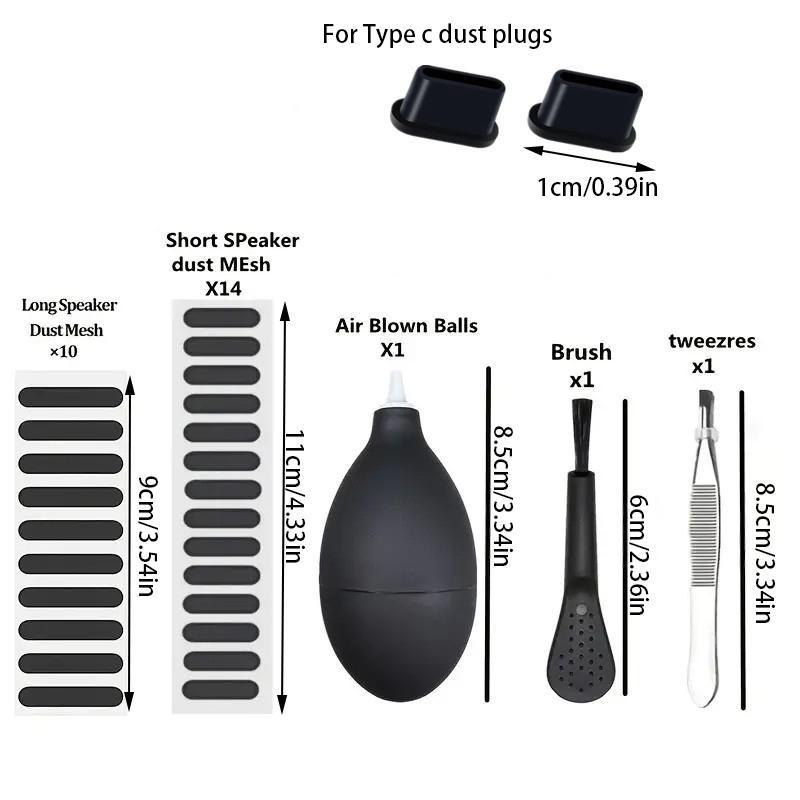 Mobile Phone Cleaning Kit, Phone Charging Port Dust Plug Removal Tools Set, Tablet Cleaning Brush Set, Phone Accessories