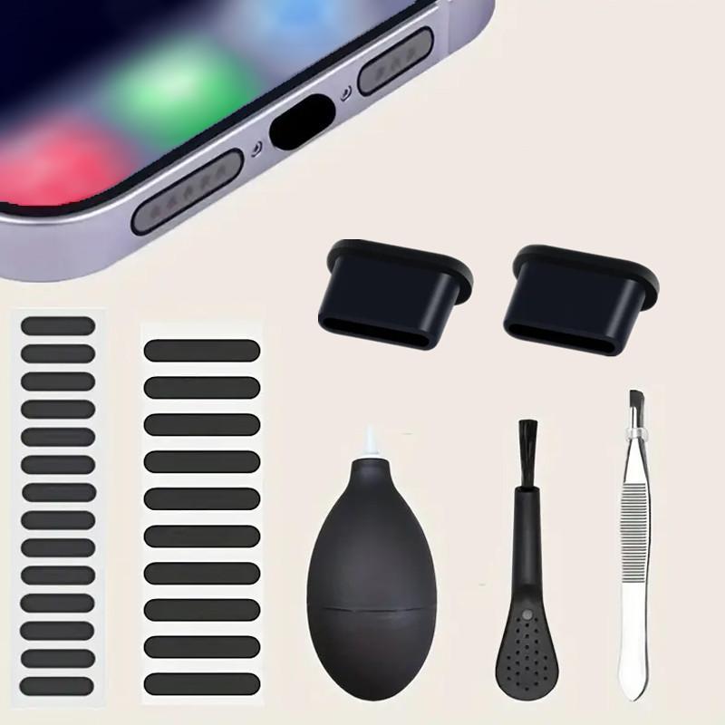 Mobile Phone Cleaning Kit, Phone Charging Port Dust Plug Removal Tools Set, Tablet Cleaning Brush Set, Phone Accessories