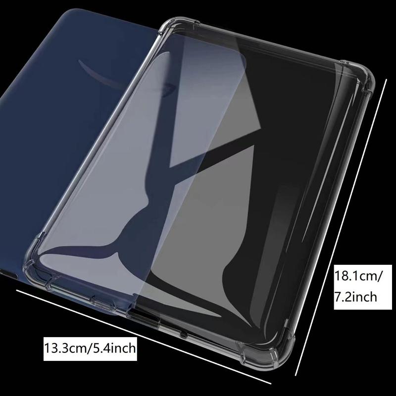 Clear Soft TPU Case, Slim Flexible Transparent Soft TPU Protective Cover, Tablet & Computer Accessories Compatible with Kindle