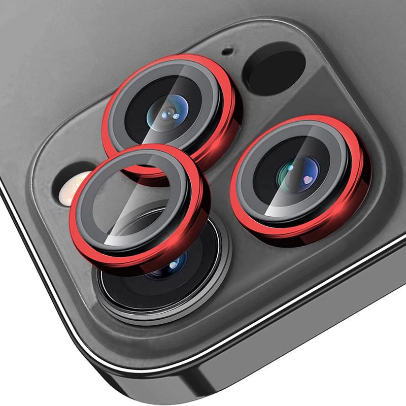 Tempered Glass Camera Lens Protector, 1 Count Phone Rear Lens Protective Film, Phone Accessories Compatible with iPhone 15 14 Pro Max Plus