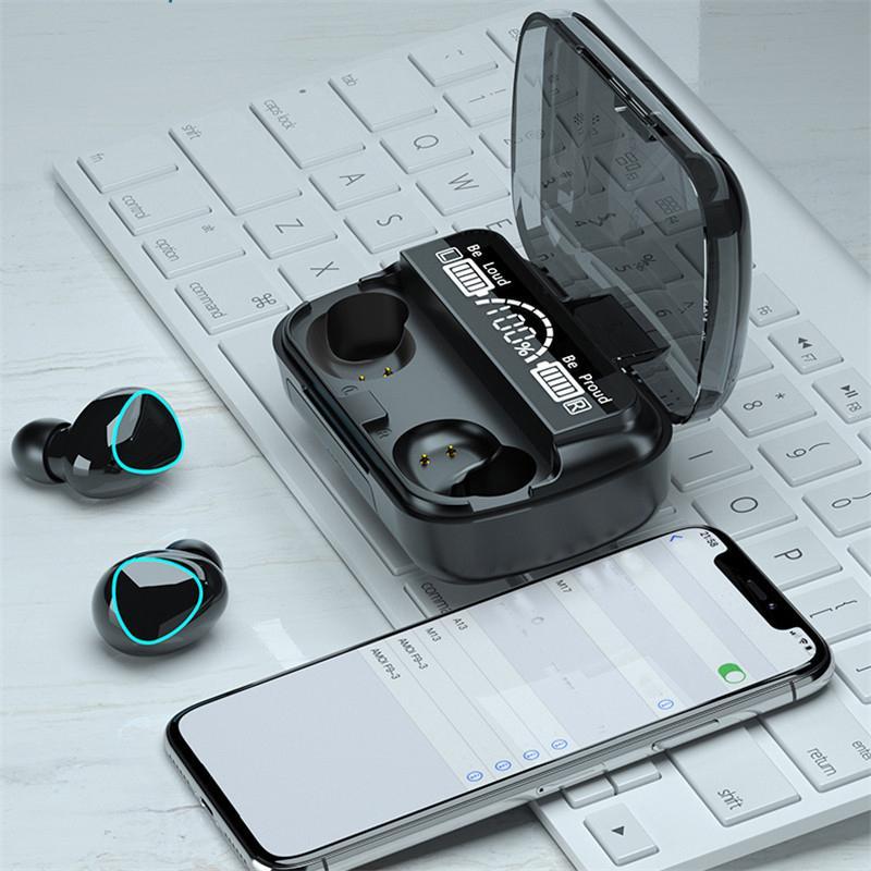 In-ear Design Wireless Earphone, 1 Count Noise Cancelling Headphone with Digital Display Charging Case, Long Standby Earbuds for Mobile Phone