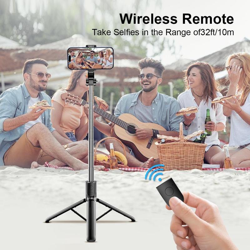 Portable Phone Selfie Stick, 1 Count 360 Degree Rotatable Phone Selfie Stick, Multifunctional Travel Photography Selfie Stick, Mobile Phone Accessories