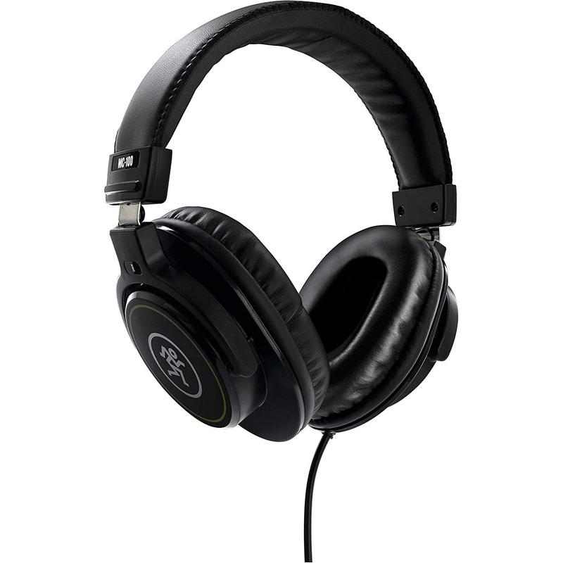 Mackie MC-100 Professional Closed-Back Studio Headphones, Black