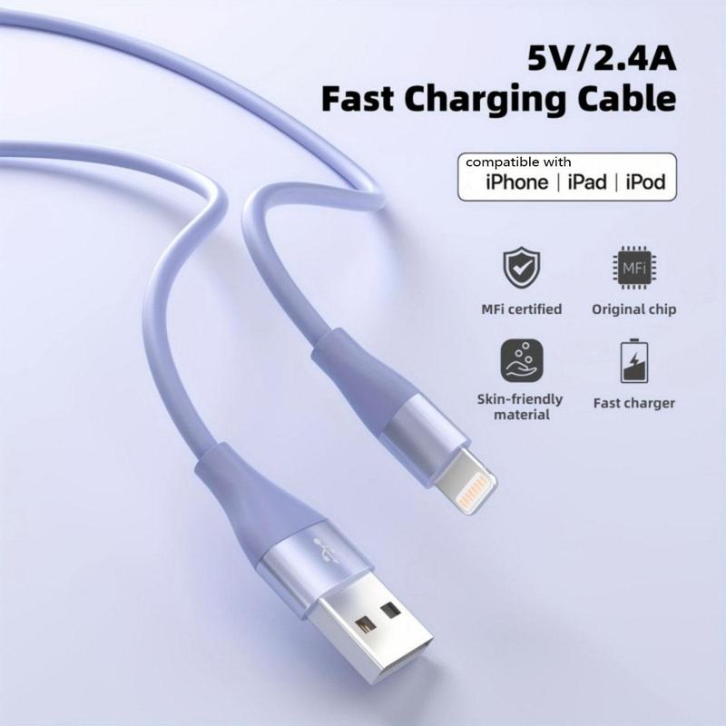 10FT [MFi Certified] USB-A Fast Charging Cable, Charging Data Cable Compatible with iPhone 14 13 12 11 Pro Max XR XS X 8 7 6 Plus SE iPad