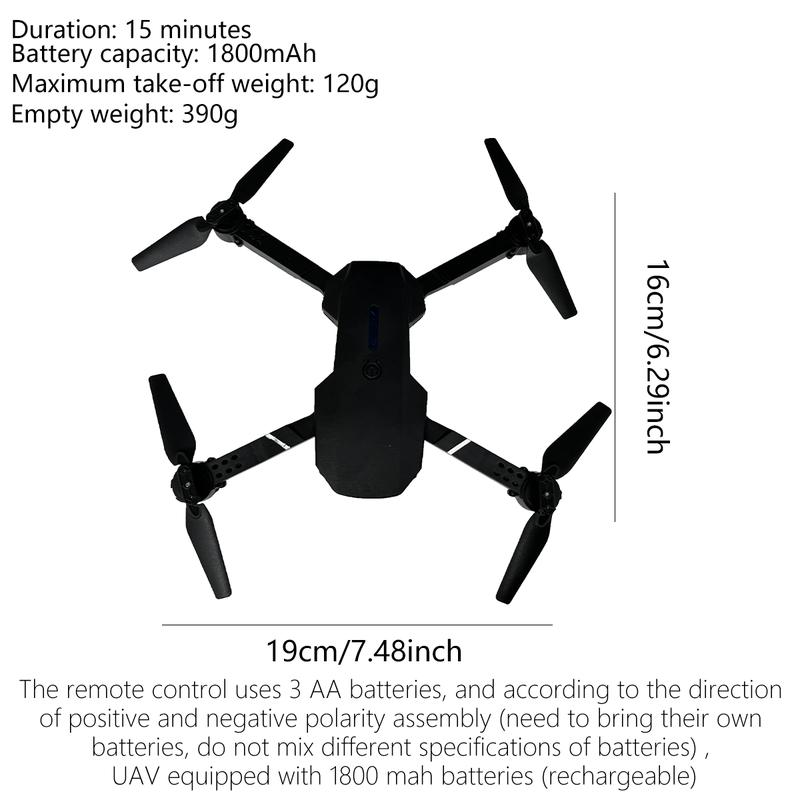 Mini Drone with Camera, 1080P HD Foldable Drone with APP Control, 360° Rotation, 1 Battery, Drone Toys Accessories Folding rc aeroplane toys