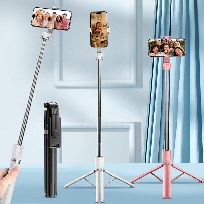 Portable Phone Selfie Stick, 1 Count 360 Degree Rotatable Phone Selfie Stick, Multifunctional Travel Photography Selfie Stick, Mobile Phone Accessories