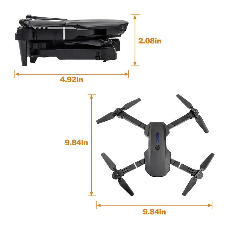 2024 New RC Drone With 4K HD Dual Camera WiFi FPV Foldable Quadcopter +4 Battery