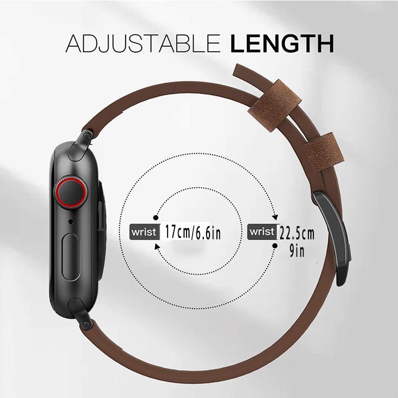 Minimalistic Smart Watch Band (Only Band), Comfortable Adjustable Watch Replacement Band, Wristband Compatible With iWatch Series 38mm 40mm 41mm 42mm 44mm 45mm 49mm