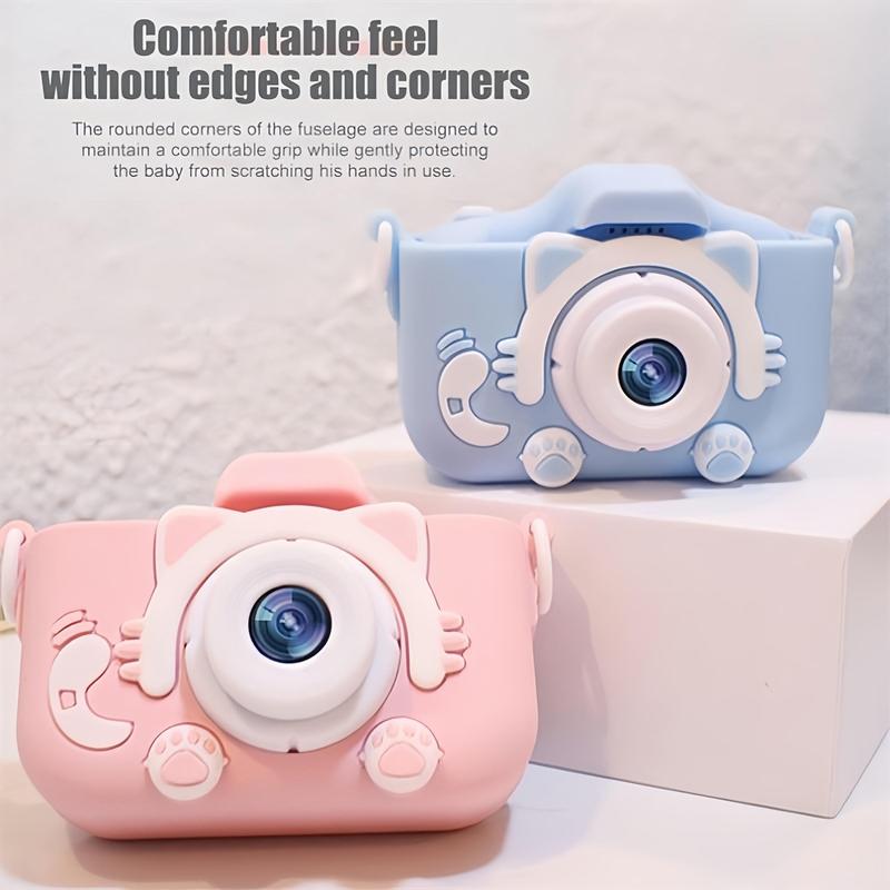 Cute Cat Design Digital Camera, 8x Zoom Camera with Built-in 5 Games, HD Camera with Screen Background, Camera Gift for Boys & Girls