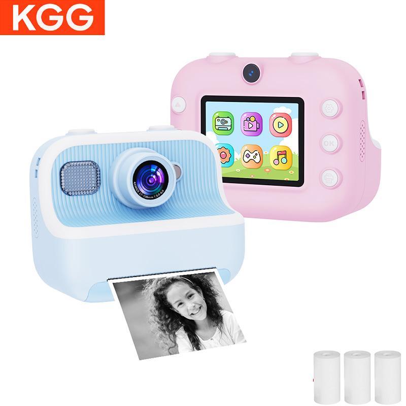 KGG Instant Print Digital Camera, Rechargeable Instant Camera with Paper, Multi-functional Print Camera, Suitable for Photography