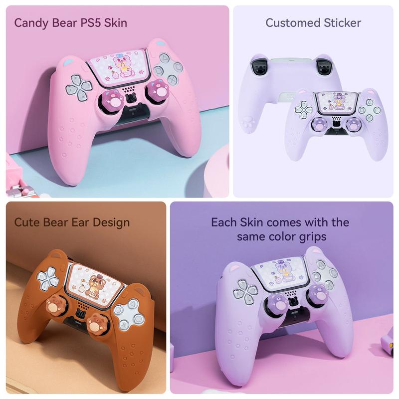 GeekShare Sugar Bear PS5 Skin Accessories Console ps5 controller