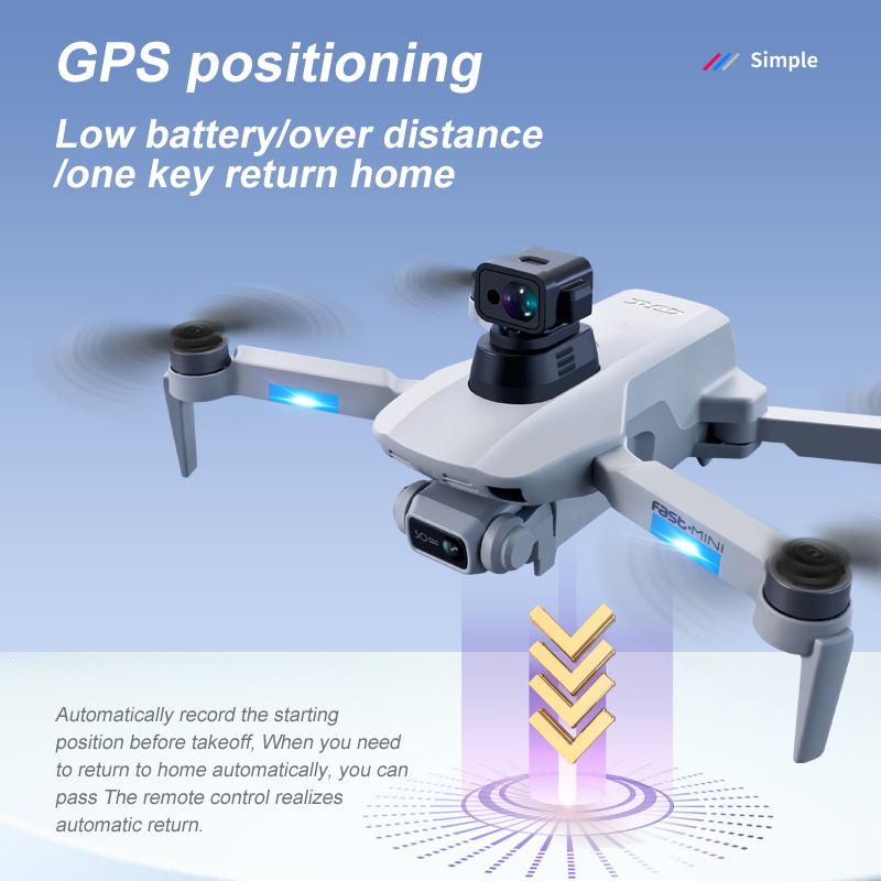 GPS Drone with Camera for Adults with Brushless Motors, Auto Return Home, Long Flight Time and Distance, Smart FPV Drone RC Quadcopter