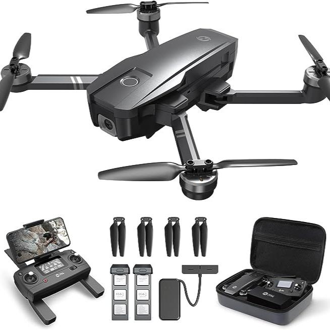 Holy Stone HS720 Foldable GPS Remote Drone with 4K Camera , Quadcopter with Brushless Motor, Auto Return Home, Follow Me, 52 Minutes Flight Time