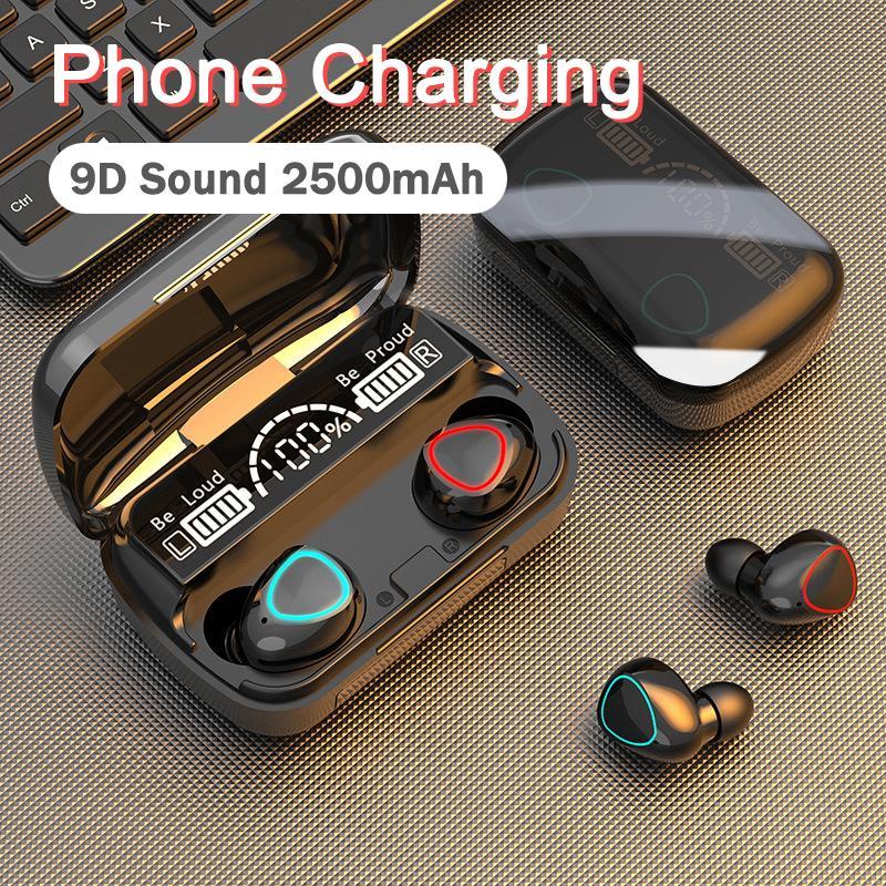 In-ear Design Wireless Earphone, 1 Count Noise Cancelling Headphone with Digital Display Charging Case, Long Standby Earbuds for Mobile Phone