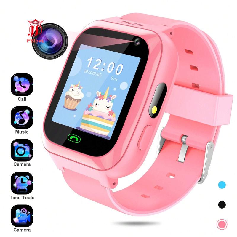 [E-Verse] Kids Watches Children Watch Kids Smartwatch With Text&Call Games Camera Recorder Alarm Flashlight Music Player For 3-12 Boys Girls Gifts [watch]