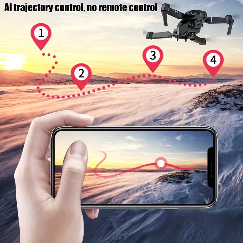 Drone with Dual Camera, 2024 Newest Foldable Drone with App Control, FPV Live Video RC Quadcopter with 4K Camera for Adults Beginners Kids +2 Battery