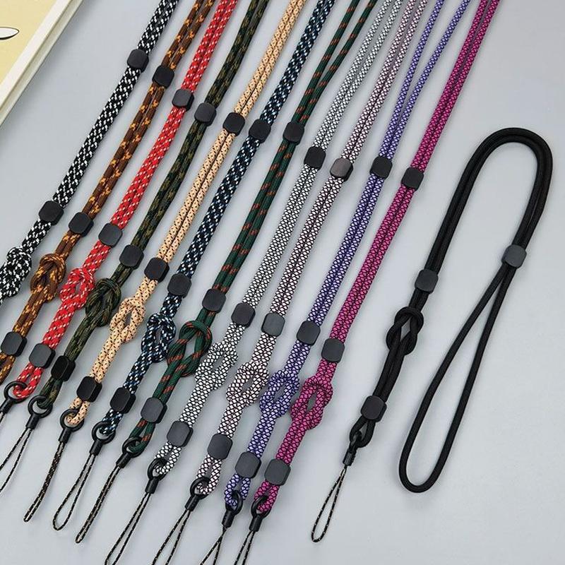 Solid Color Phone Lanyard, 1 Count Handmade Braided Phone Strap, Universal Phone Charm for Women & Men, Mobile Phone Decorative Accessories