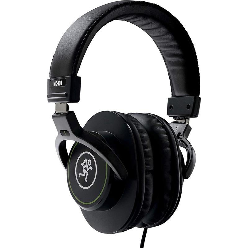 Mackie MC-100 Professional Closed-Back Studio Headphones, Black