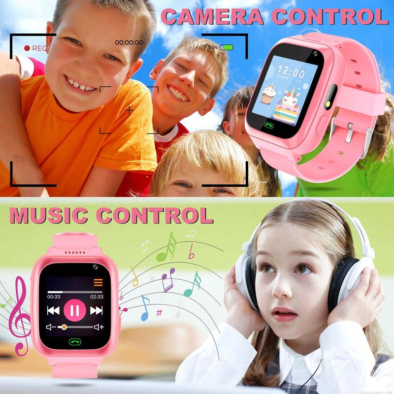 [E-Verse] Kids Watches Children Watch Kids Smartwatch With Text&Call Games Camera Recorder Alarm Flashlight Music Player For 3-12 Boys Girls Gifts [watch]