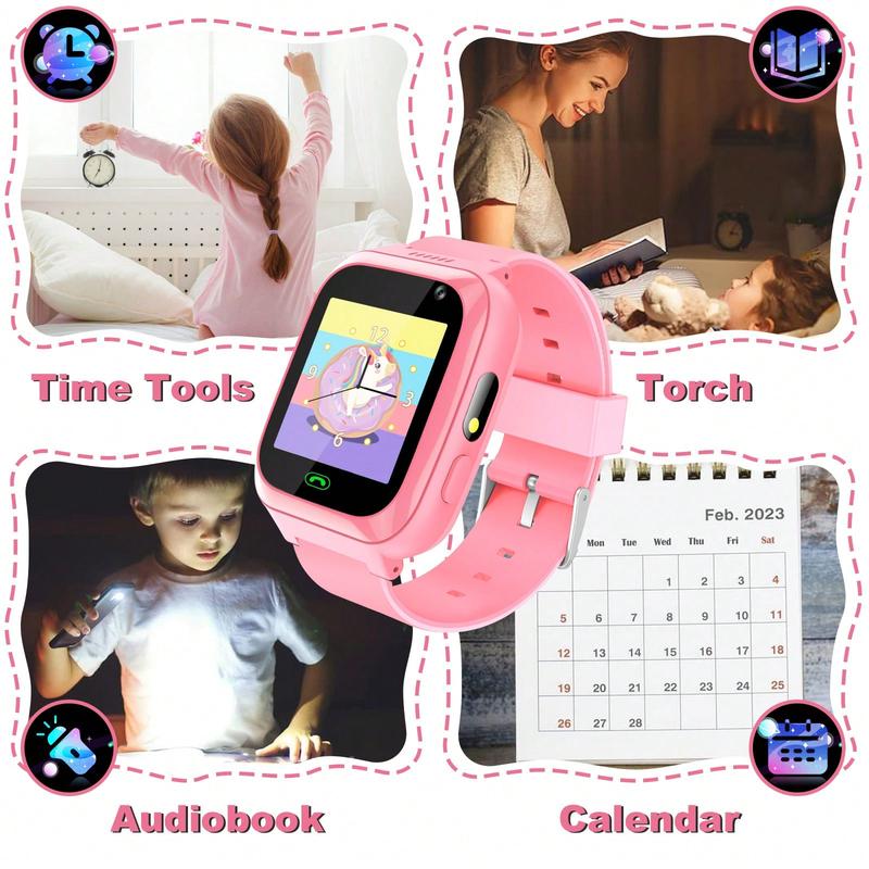 [E-Verse] Kids Watches Children Watch Kids Smartwatch With Text&Call Games Camera Recorder Alarm Flashlight Music Player For 3-12 Boys Girls Gifts [watch]