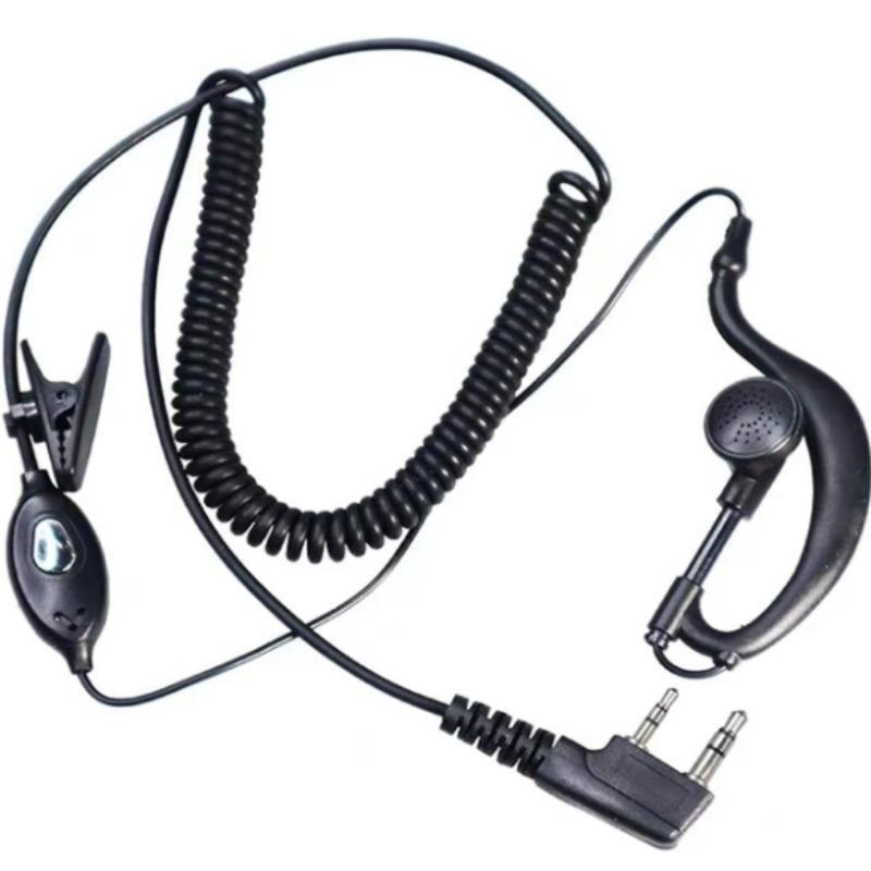 Walkie Talkie Earpiece, Earpiece with PTT & Microphone, Business Earpiece Suitable for Rail, Security, School, Hospital, Hotel