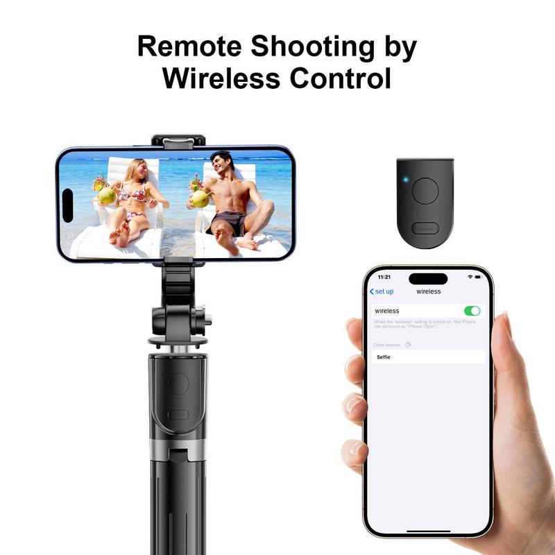 Portable Phone Selfie Stick, 1 Count 360 Degree Rotatable Phone Selfie Stick, Multifunctional Travel Photography Selfie Stick, Mobile Phone Accessories