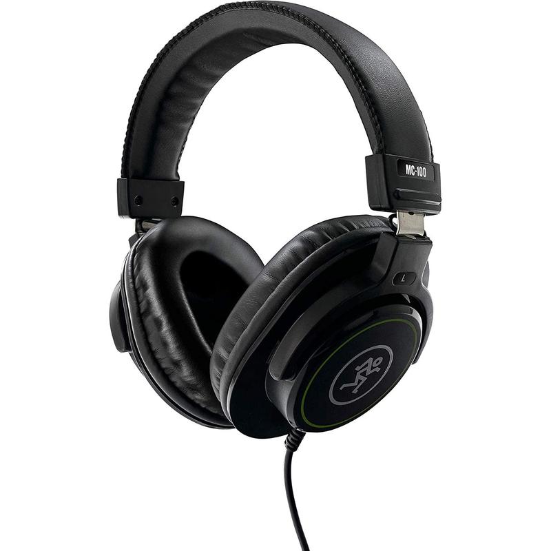 Mackie MC-100 Professional Closed-Back Studio Headphones, Black