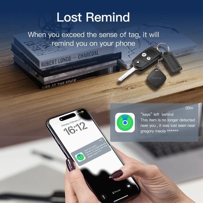 Anti-lost Smart Tag, Replaceable Battery Global Accurate Positioning Smart Tag for Summer, GPS Smart Tag for Car Key, Luggage, Backpack, Smart Home Controls Accessories