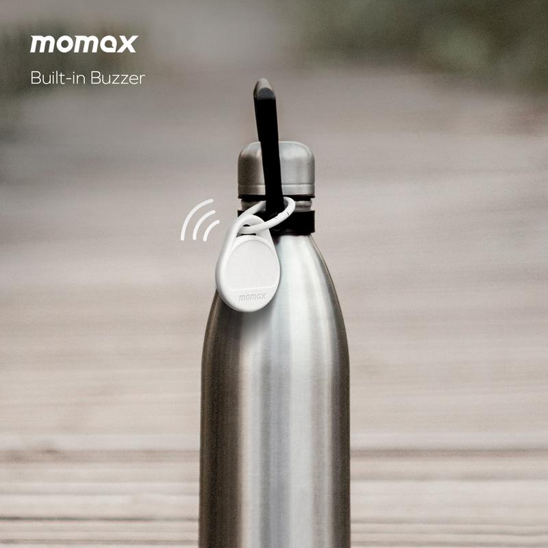 MOMAX Key GPS Finder Tracker Tag Waterproof Supports Apple and Android  with APP,Sound Location, Locator for Luggage,Suitcase,Wallet