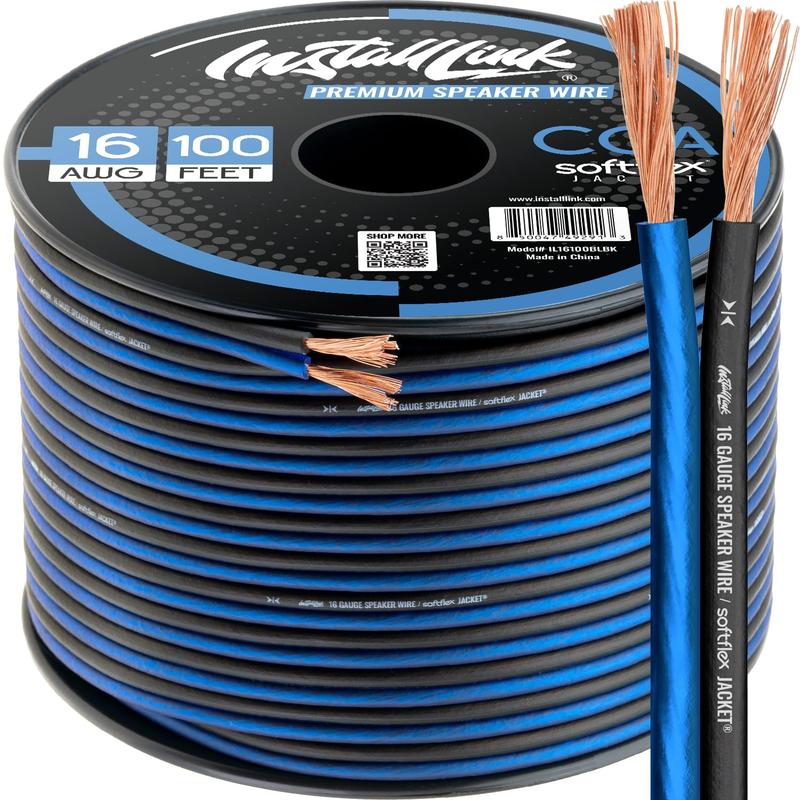 16 AWG Gauge Speaker Wire  Stereo,  or Home Theater, CCA (100 ) by