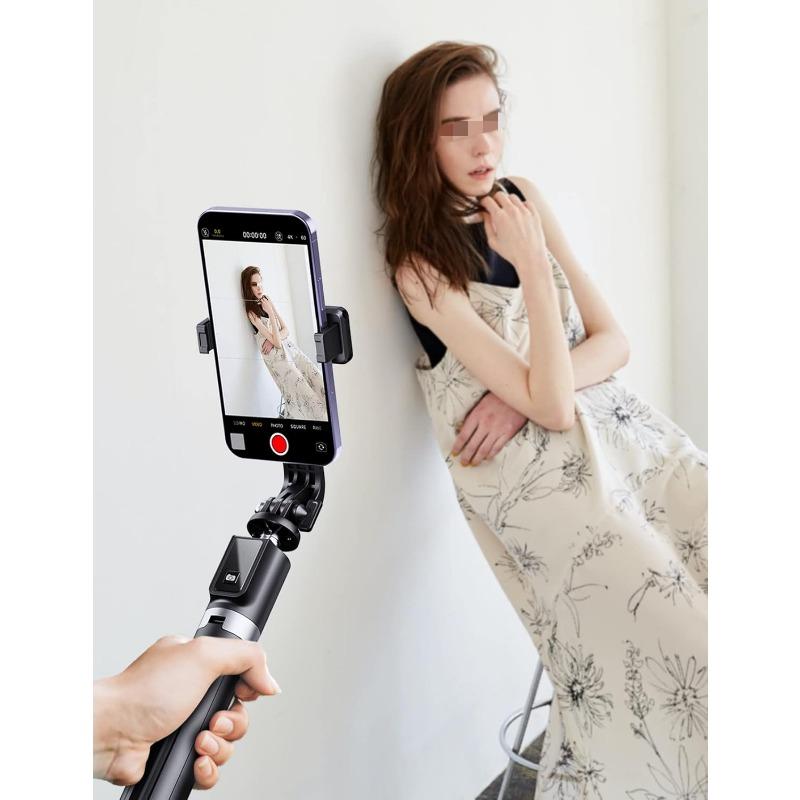 Selfie Stick Phone Tripod with Remote, 50 inch Portable 5 in 1 Selfie Stick Phone Tripod, Wireless Selfie Stick Tripod for Cell Phone