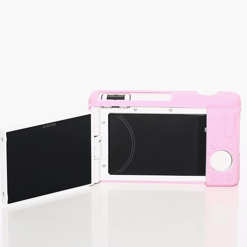 Case for  ZV-1F, ZV-1 II ZV-1M2 Vlog Camera, ZV1F Camera  Cover , Anti-Scratch Slim Fit Soft Sleeve with ZV1 F Screen Protector- Pink