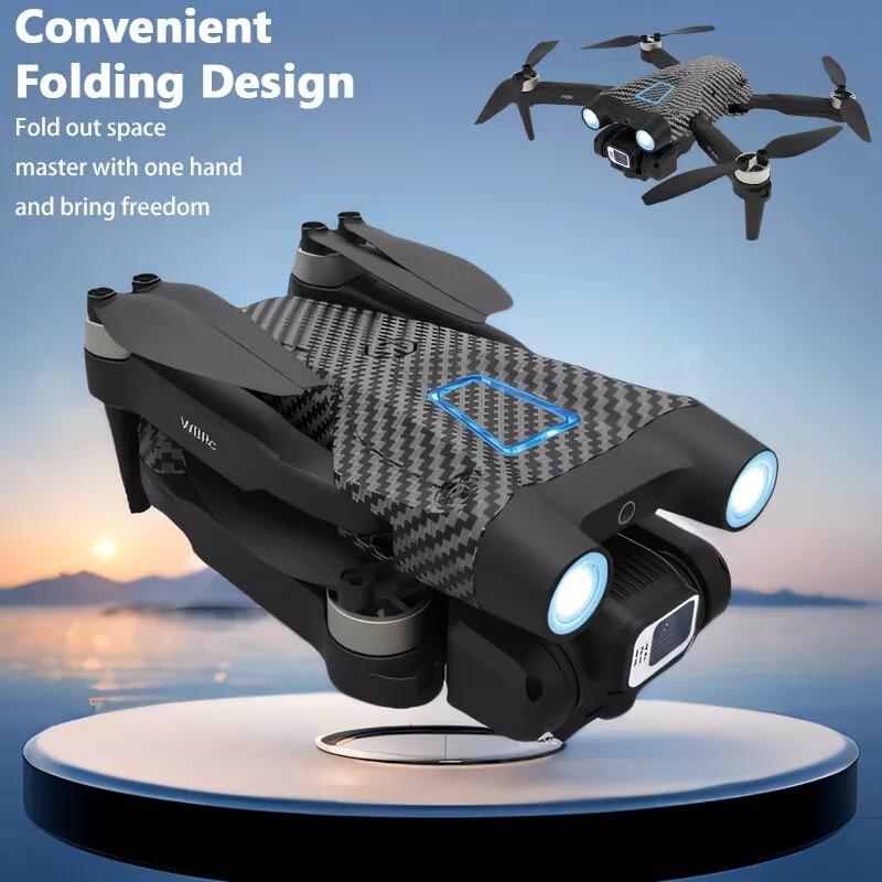 2024 New RC Drone With 4K HD Dual Camera FPV WIFI Foldable Quadcopter +4 Battery