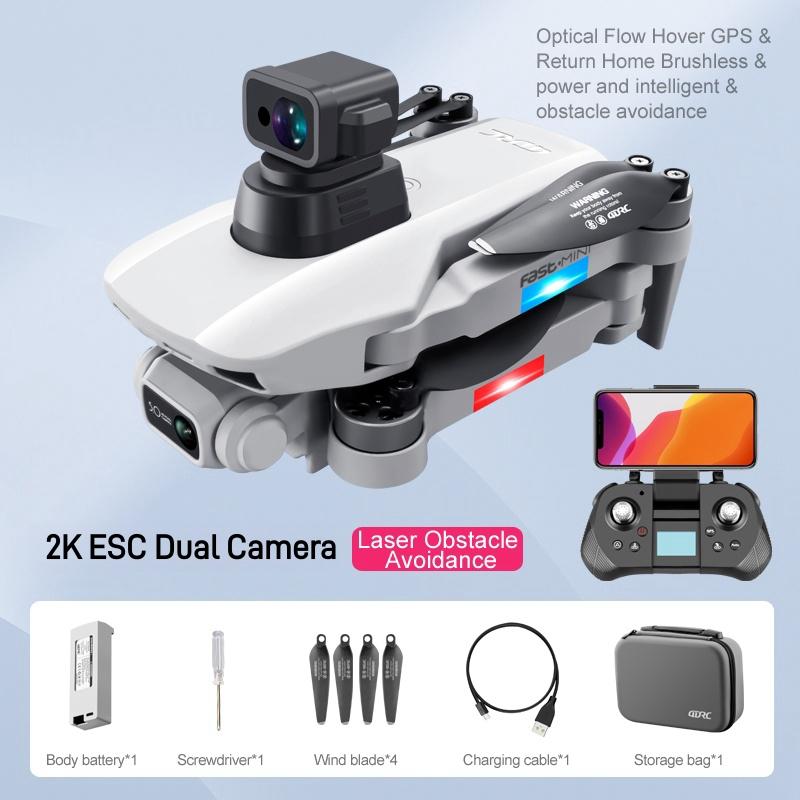 GPS Drone with Camera for Adults with Brushless Motors, Auto Return Home, Long Flight Time and Distance, Smart FPV Drone RC Quadcopter