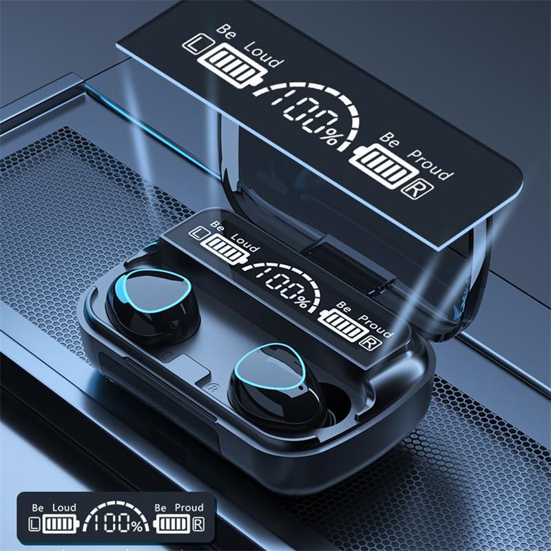 In-ear Design Wireless Earphone, 1 Count Noise Cancelling Headphone with Digital Display Charging Case, Long Standby Earbuds for Mobile Phone