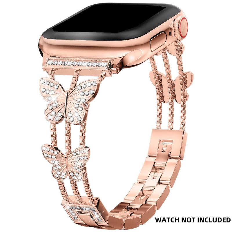 Butterfly Design Watch Band, Fashionable Watch Band for Women, Watch Band for Apple Watch, Smart Watch Accessories