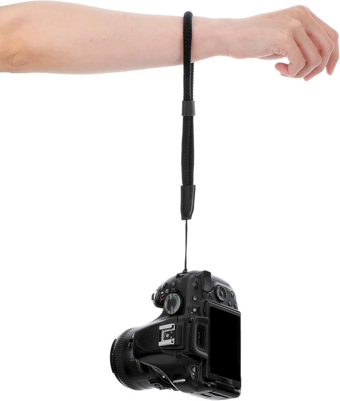 Adjustable Camera Wrist Strap, Black Hand Strap Lanyard, Soft Nylon Wristlet Straps Rope Camera Hand Strap for Camera Phone Case  Keychain USB Flash Drive Flashlight Glove Leash