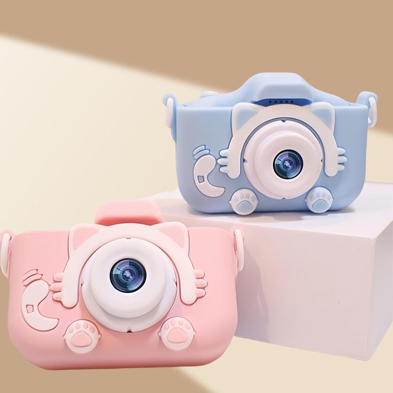 Cute Cat Design Digital Camera, 8x Zoom Camera with Built-in 5 Games, HD Camera with Screen Background, Camera Gift for Boys & Girls