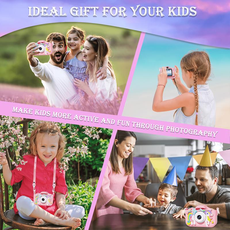 Kids Camera for 3 4 5 6 7 8 9 10 11 12 Years Old Kids Selfie HD Toy Camera, Convenient Digital Video Camera for Toddlers, Kids Camera for Boys and Girls, Perfect Christmas and Birthday Gifts